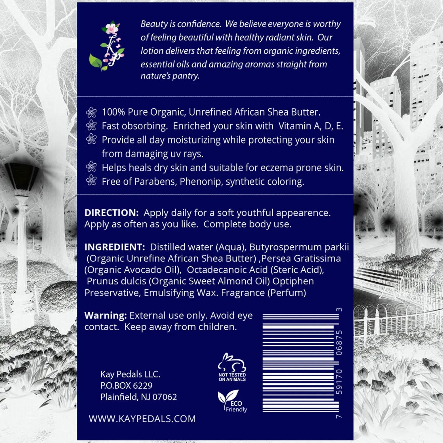 Manhattan Body Lotion | Organic Body Cream | Shea Butter Lotion | Almond Body Lotion | Fragrance Lotion