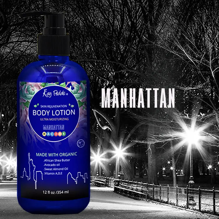 Manhattan Body Lotion | Organic Body Cream | Shea Butter Lotion |  Almond Body Lotion | Fragrance Lotion