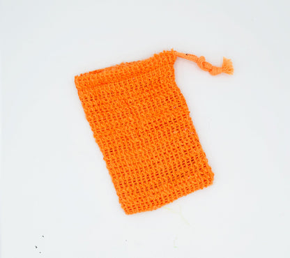 Soap Saver Bag |  Exfoliator Soap Saver Pouch for Large Soap Bars or Leftover Soap Bits | A Drawstring Soap Saver Show