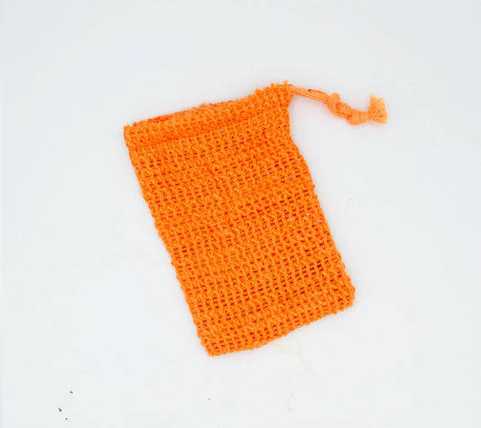 Soap Saver Bag |  Exfoliator Soap Saver Pouch for Large Soap Bars or Leftover Soap Bits | A Drawstring Soap Saver Show